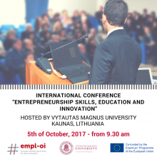 International Conference on « Entrepreneurship Skills, Education and Innovation »